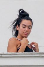 DUA LIPA Gets a Yoga Class on Balcony of Copacabana Palace Hotel in Rio de Janeiro 09/11/2022