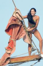 DUA LIPA in in Swimsuit at a Boat in Ibiza 08/25/2022