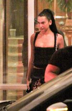 DUA LIPA Out for Dinner in Rio De Janeiro 09/09/2022