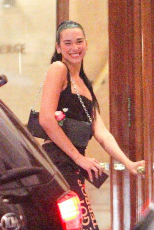DUA LIPA Out for Dinner in Rio De Janeiro 09/09/2022
