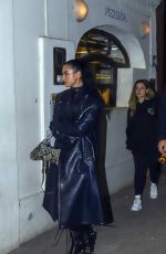 DUA LIPA Out for Pizza in Buenos Aires 09/15/2022