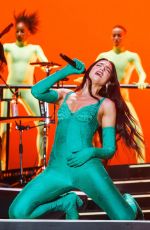 DUA LIPA Performs at Her Concert in Monterrey 09/23/2022