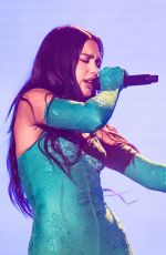 DUA LIPA Performs at Her Future Nostalgia Tour at Sistrito Anhembi in Sao Paulo 09/08/2022