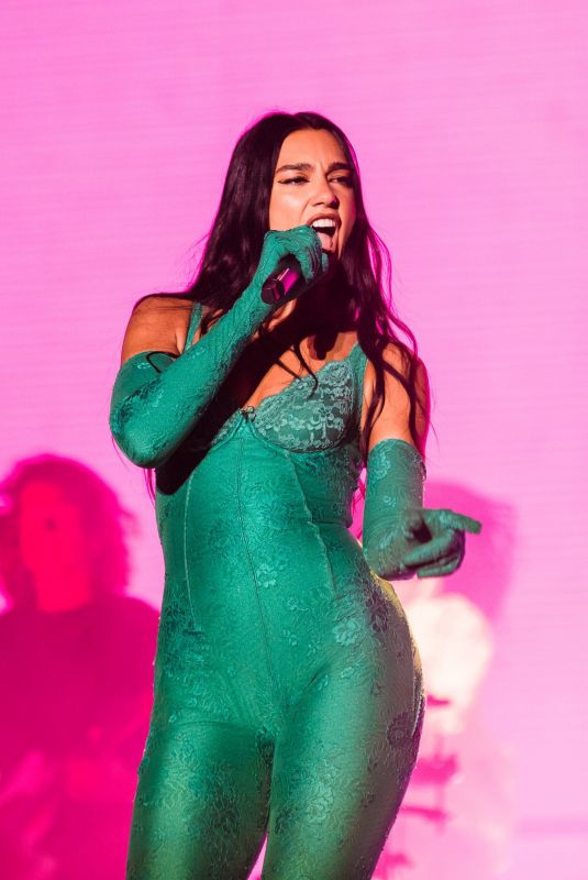 DUA LIPA Performs at Her Future Nostalgia Tour at Sistrito Anhembi in Sao Paulo 09/08/2022