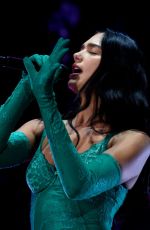 DUA LIPA Performs at Her Future Nostalgia Tour in Bogota 09/18/2022