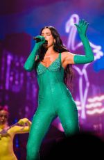 DUA LIPA Performs at Her Future Nostalgia Tour in Bogota 09/18/2022