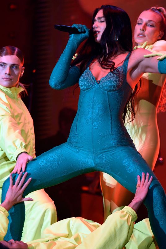 DUA LIPA Performs at Her Future Nostalgia Tour in Bogota 09/18/2022