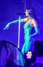 DUA LIPA Performs at Rock in Rio Festival at Cidade Do Rock in Rio De Janeiro 09/11/2022