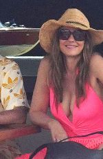ELIZABETH HURLEY Out for a Boat Ride in South of France 08/31/2022
