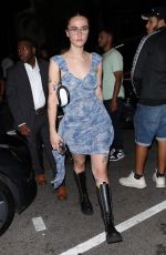 ELLA EMHOFF Arrives at a Party at NYFW in New York 09/10/2022