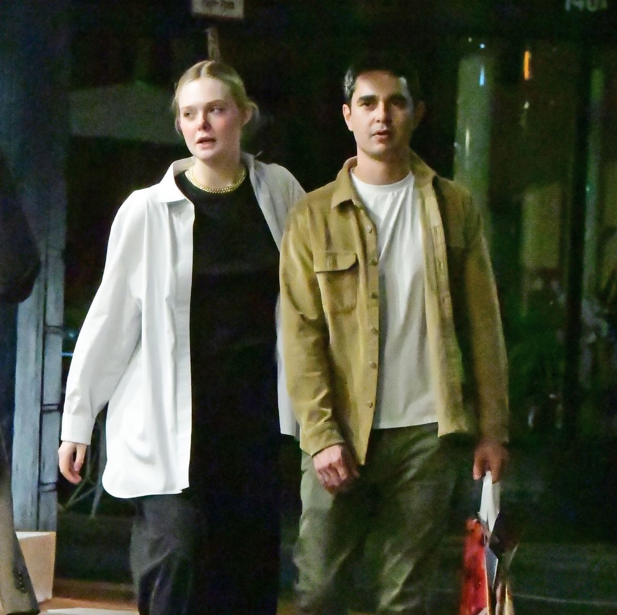 ELLE FANNING and Max Minghella Night Out in London 08/31/2022.