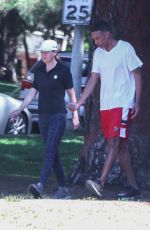 ELLEN POMPEOO and Chris Ivery Out Hiking in Los Feliz 09/24/2022