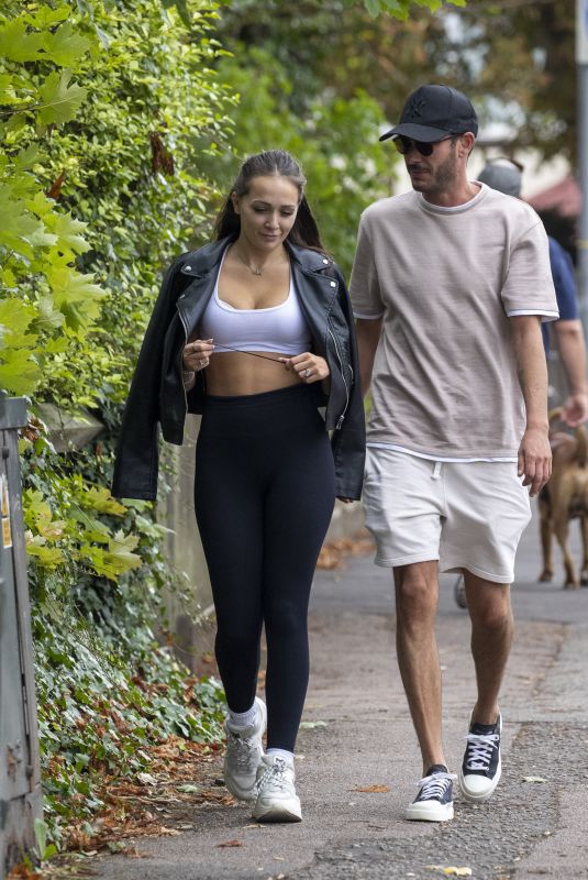 ELLIE SARGEANT and Jack Tweed Out in Essex 08/29/2022