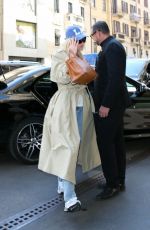 ELSA HOSK Arrives at Armani Hotel in Milan 09/23/2022