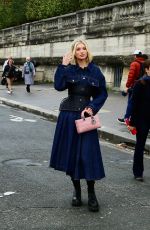ELSA HOSK Arrives at Dior Fashion Show in Paris 09/27/2022