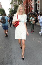 ELSA HOSK Leaves Coach Fashion Show at NYFW in New York 09/12/2022