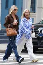 ELSA HOSK Out with Her Mother in New York 09/08/2022
