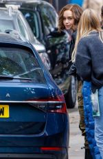 EMILIA CLARKE on the Set of Secret Invasion in London 09/26/2022