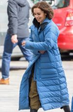 EMILIA CLARKE on the Set of Secret Invasion in London 09/26/2022