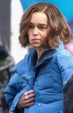 EMILIA CLARKE on the Set of Secret Invasion in London 09/26/2022