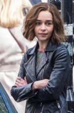 EMILIA CLARKE on the Set of Secret Invasion in London 09/26/2022