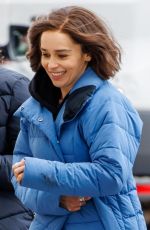 EMILIA CLARKE on the Set of Secret Invasion in London 09/26/2022