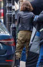 EMILIA CLARKE on the Set of Secret Invasion in London 09/26/2022