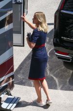 EMILY BLUNT on the Set of The Pain Hustlers in Miami 08/30/2022