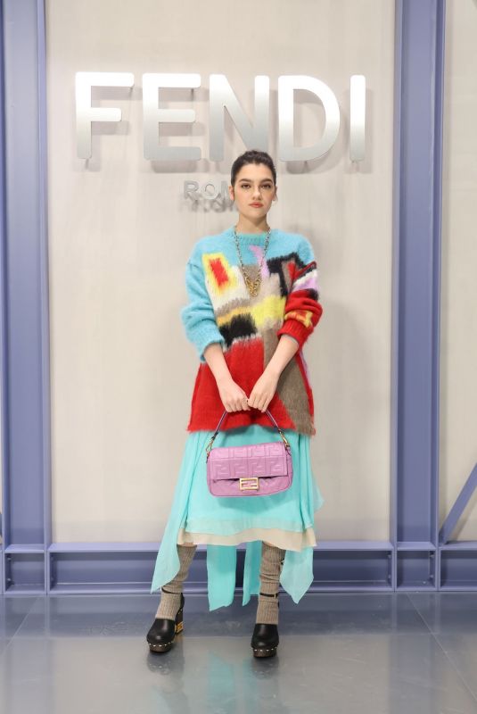 EMILY CAREY at Fendi Spring/Summer 2023 Show at Milan Fashion Week 09/21/2022
