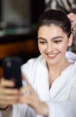 EMILY CAREY Getting Ready for Fendi Show, September 2022