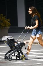 EMILY RATAJKOWSKI in Denim Shorts Out with Her Son in New York 09/04/2022