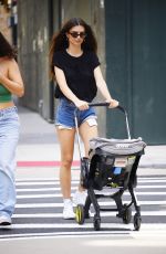 EMILY RATAJKOWSKI in Denim Shorts Out with Her Son in New York 09/04/2022
