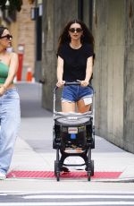 EMILY RATAJKOWSKI in Denim Shorts Out with Her Son in New York 09/04/2022