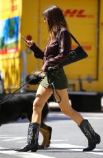 EMILY RATAJKOWSKI Out with Her Dog in New York 09/01/2022