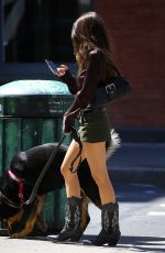 EMILY RATAJKOWSKI Out with Her Dog in New York 09/01/2022