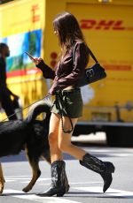EMILY RATAJKOWSKI Out with Her Dog in New York 09/01/2022