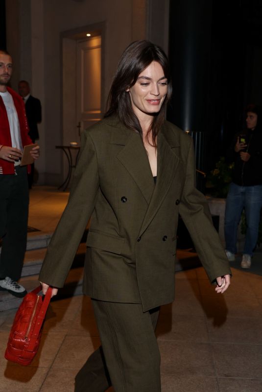 EMMA MACKEY NIght Out at Milan Fashion Week 09/24/2022