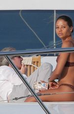 EMMA THYNN in Bikini at a Yacht in Saint Tropez 09/01/2022