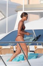 EMMA THYNN in Bikini at a Yacht in Saint Tropez 09/01/2022