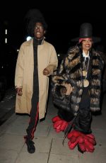 ERYKAH BADU Arrives at Burberry Spring/Summer 2023 Aftershow Party in London 09/26/2022
