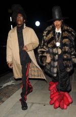 ERYKAH BADU Arrives at Burberry Spring/Summer 2023 Aftershow Party in London 09/26/2022