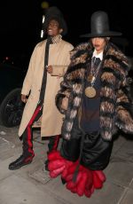 ERYKAH BADU Arrives at Burberry Spring/Summer 2023 Aftershow Party in London 09/26/2022