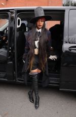 ERYKAHBADU Arrives at Burberry Fashion Show in London 09/26/2022
