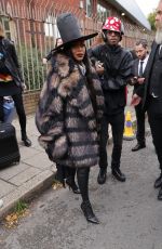 ERYKAHBADU Arrives at Burberry Fashion Show in London 09/26/2022
