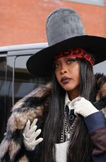ERYKAHBADU Arrives at Burberry Fashion Show in London 09/26/2022