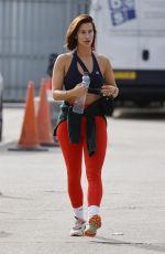FERNE MCCANN Leaves a Gym in Essex 09/20/2022