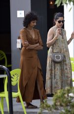FREIDA PINTO Out with a Girlfriend in Los Angeles 09/08/2022