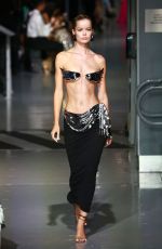 FRIDA AASEN Walks Runway at Laquan Smith Fashion Show in New York 09/12/2022