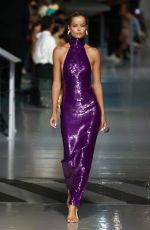 FRIDA AASEN Walks Runway at Laquan Smith Fashion Show in New York 09/12/2022