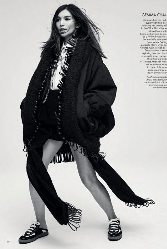 GEMMA CHAN in Vogue Magazine, UK October 2022